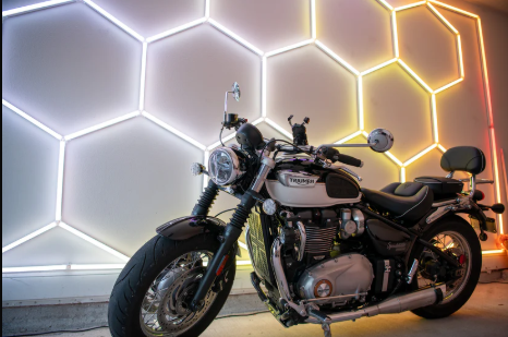 Illuminate Your Garage with Stunning Hexagon Lights
